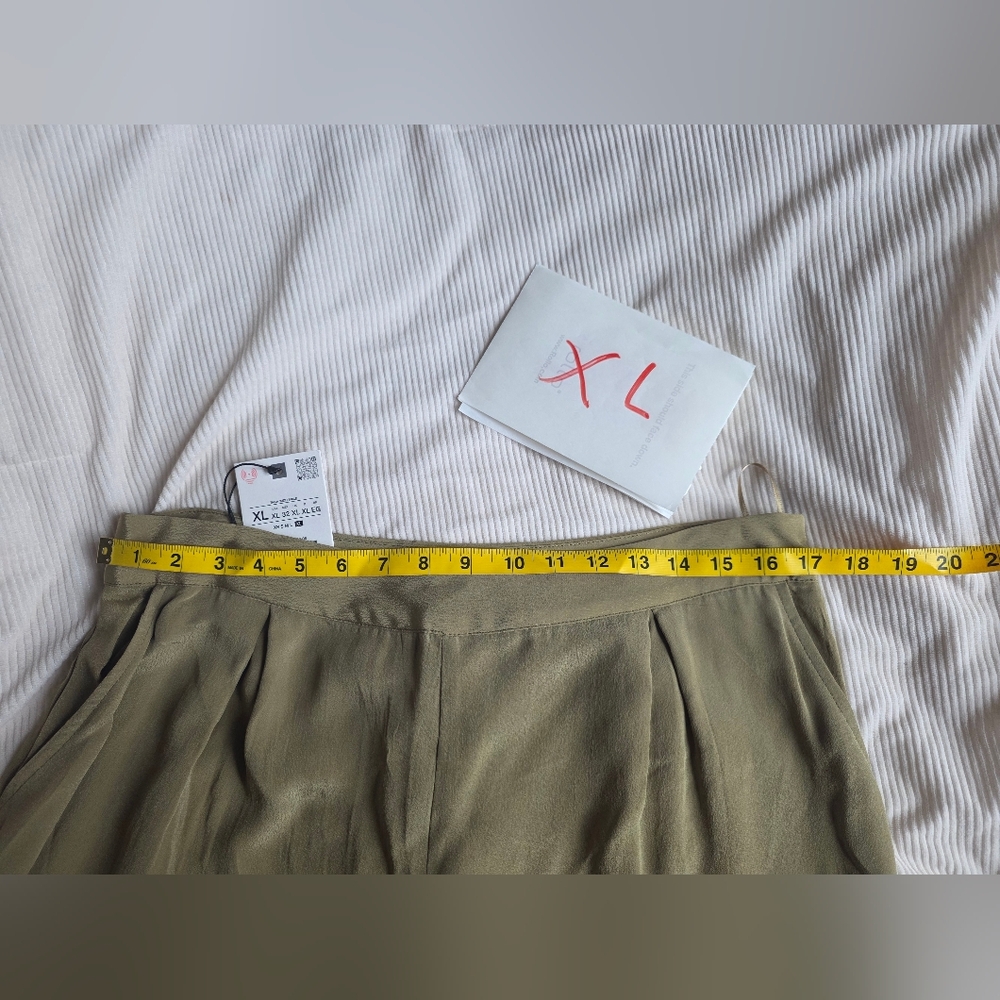Zara cuffed balloon pants light khaki Nwt - Picture 9 of 14